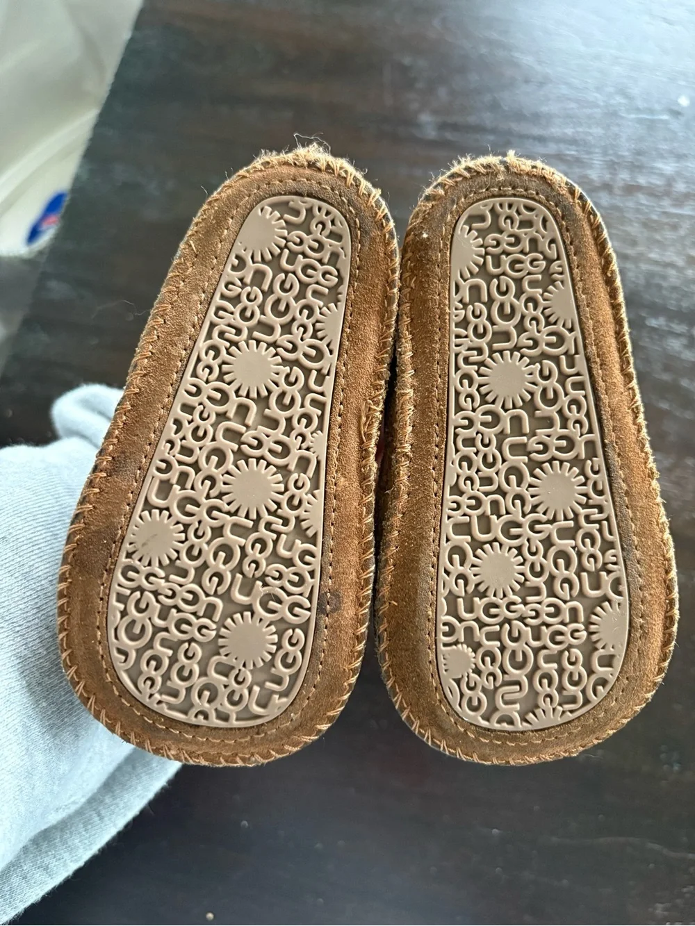Kids Cozy Lined Suede UGG Boots - Chestnut Brown